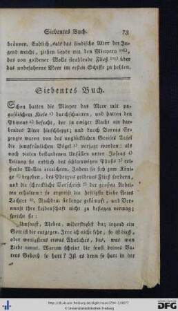 Siebentes Buch.