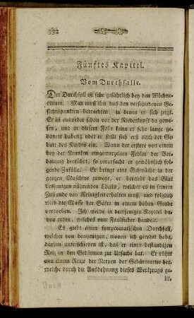 Fünftes Kapitel. Vom Durchfalle.