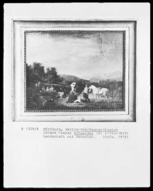 Landschaft mit Menschen