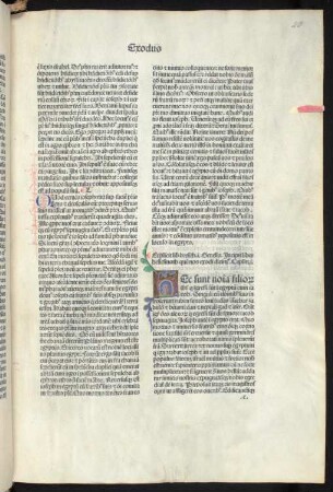 Biblia latina, 1479 : Blatt (fol.20 recto) aus: Biblia latina. Venedig, 1479. Dresden: SLUB Ink.2876.2