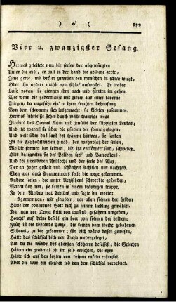 Vier u. zwanzigster Gesang.