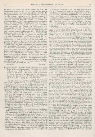 103-105 [Rezension] Baehrens, W. A. (Hrsg.), Origenes Werke. VI. Bd.: Homilien zum Hexateuch in Rufins Übersetzung. 1. Teil: Die Homilien zu Genesis, Exodus und Leviticus