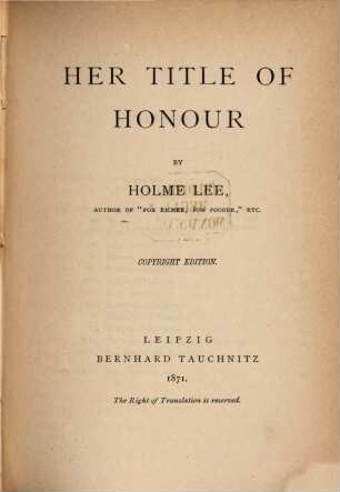Her title of honour