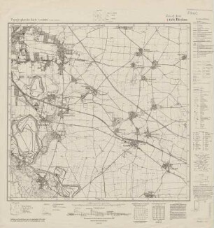 4538 (alte Nr.: 2606) Dieskau, Topographische Karte 1:25000 (4cm - Karte)