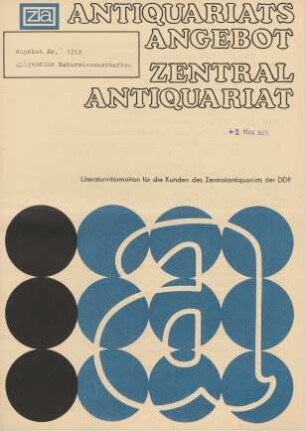 Nr. 1212: Allgemeine Naturwissenschaften