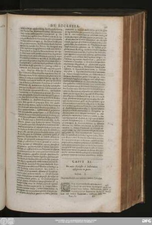 Sectio I. De prima Ecclesiae nota videlicet nomine Catholico.
