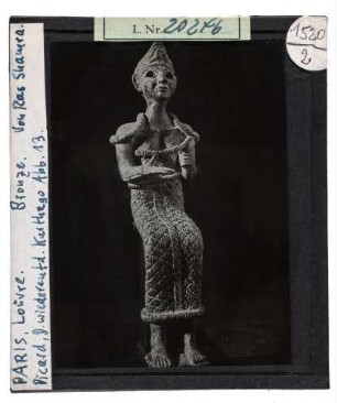 Sitzender Mann, Bronze von Ras Shamra. paris, Louvre