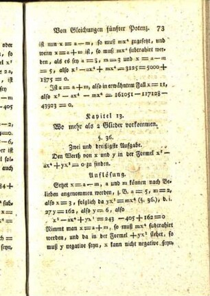 Kapitel 13. Wo mehr als 2 Glieder vorkommen.