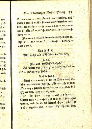 Kapitel 13. Wo mehr als 2 Glieder vorkommen.