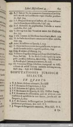 Disputationes Iuridicae Selectae