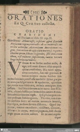 Orationes Ex Q. Curtio collectae