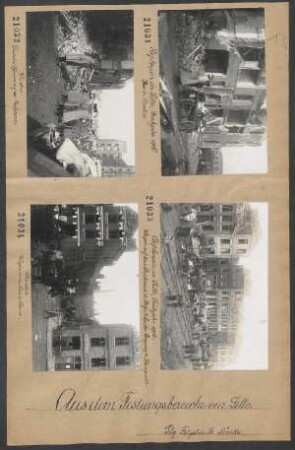 Explosion in Lille, Frühjahr 1916 Rue de Ronchin