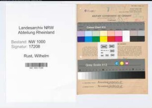 Entnazifizierung Wilhelm Rust, geb. 26.05.1878 (Postinspektor)