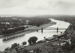 Magdeburg, Elbbf, Eisenbahnbrücke, Hubbrücke, Sternbrücke, Relikt, 1957