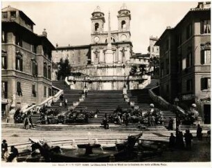 Santissima Trinità dei Monti und Spanische Treppe, Rom: Ansicht