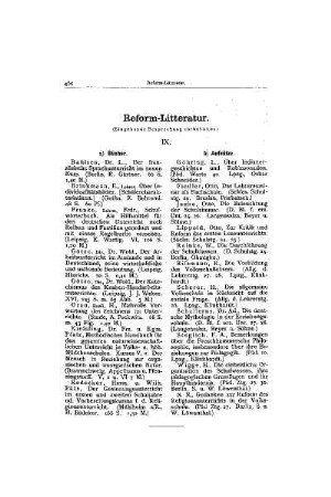 Reform-Litteratur