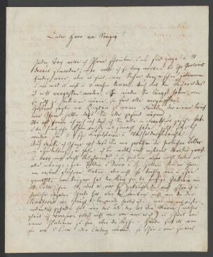 Brief von Ludwig Emil Grimm an Friedrich Carl von Savigny