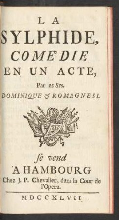 La Sylphide : Comédie En Un Acte