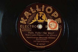 Hallo, Hallo! Hier Wien! : Wiener Lieder-Potpourri, I. Teil / (Morena)