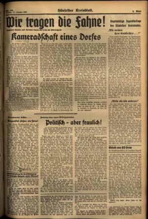 Dritte Ausgabe vom Freitag, den 11. Oktober 1935.