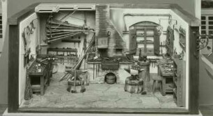 Modell einer Löffelschmiede : Löffelschmiede, Modell, um 1940