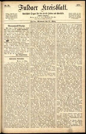 Ausgabe vom Mittwoch, den 27. März 1878.