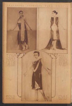 Graciosos vestidos para fiestas
