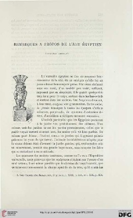 2. Pér. 20.1879: Remarques à propos de l'art égyptien, [1]