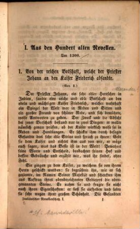 Italiänischer Novellenschatz, 1