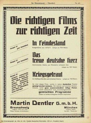 Die richtigen Films zur richtigen Zeit