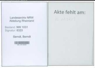 Entnazifizierung Berndt Serndt , geb. 00.00.0000 (Polizist)