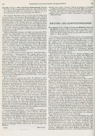 375 [Rezension] Niemöller, Wilhelm, Wort und Tat im Kirchenkampf