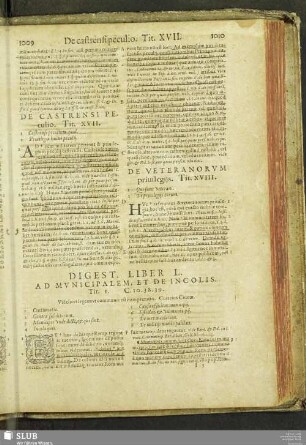 Digest. lib. L. ad municipalem, et de incolis