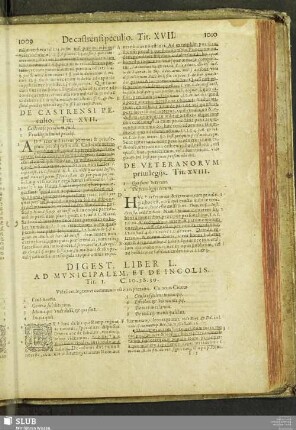 Digest. lib. L. ad municipalem, et de incolis