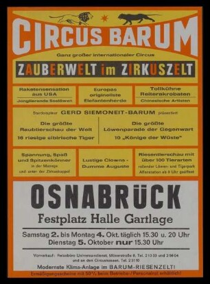 Circus Barum, Osnabrück, ohne Jahr