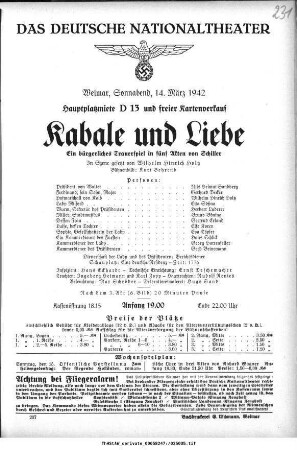 Kabale und Liebe