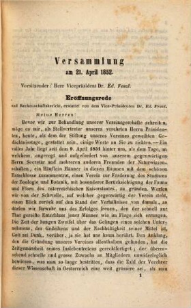 Verhandlungen des Zoologisch-Botanischen Vereins in Wien. 2. 1852