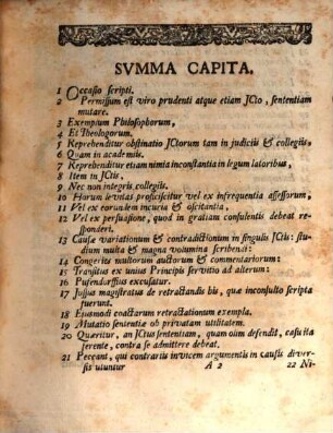 Augustini Leyseri ... de variationibus et retractationibus iureconsvltorum dissertatio
