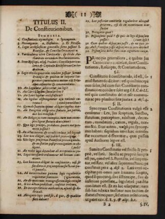 Titulus II. De Constitutionibus.
