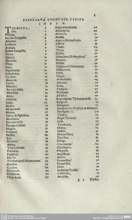 FABULARUM HYGINI PER CAPITA INDEX.