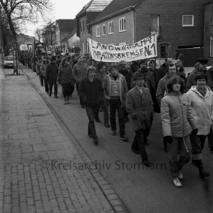 Kreisbauernverband Stormarn: Bad Oldesloe: Demonstration: Demonstrationszug der Teilnehmer