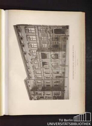 Serie I. No. 114. Doppelwohnhaus Klopstock-Straße No. 47/48. Berlin.
