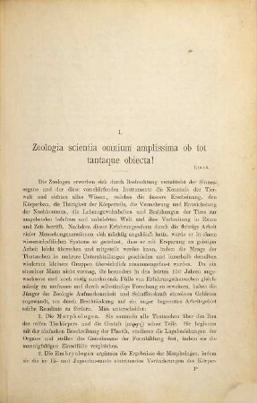 Lehrbuch der Zoologie nach morphogenetischen Gesichtspunkten, 1