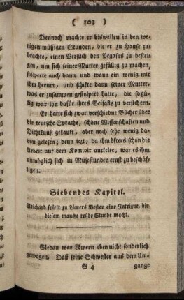Siebendes Kapitel.