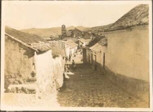 Winklige Gassen der indianischen Oberstadt in Potosí