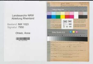 Entnazifizierung Anna Ohletz , geb. 25.06.1893 (Fuhrunternehmerin)