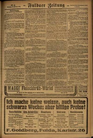 Dritte Ausgabe vom Sonntag, den 17. Februar 1924.