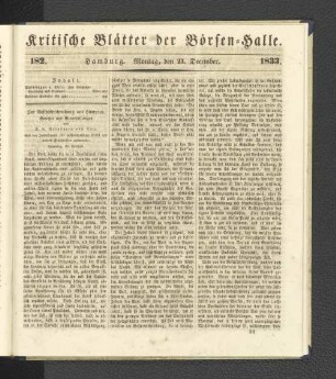 182. 23. Dezember 1833