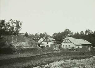 Kleinvoigtsberg, Grube "Alte Hoffnung Gottes", Halde und Wäsche gegen die Zeche, Blick über die Mulde von Südosten