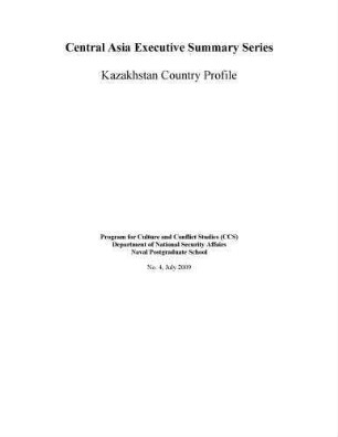 Kazakhstan country profile : Program for Culture and Conflict Studies
